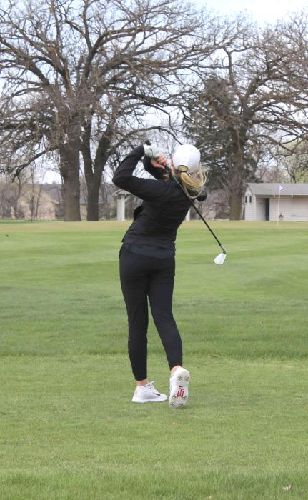 Katie Betsworth competed in the Dakota Valley Invite at Two Rivers Golf Course. She took 2nd place individually at the meet. Submitted photo