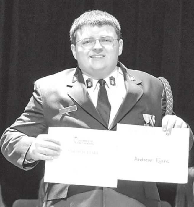 Andrew Fjare was awarded the Sioux City Career Academy WITCC Second Place Safety Scholarship.