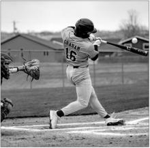 Noah Graham, #16, was 1 for 3 at the plate for the Panthers on April 11, 2026. File photo by Peterman Sports Photography • stevepeterman5@gmail.com