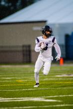 Jaxon Hennies returned a punt for a touchdown against Sioux Falls Christian Sept. 9. Photo by Peterman Sports Photography • photoman@iw.net