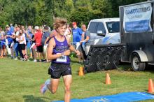 Jack Brown brought home an individual medal from the Sioux Falls Christian Invite with a 16th place finish. Photo by Kelly Riibe • times2reporter@iw.net