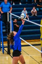 Josie Curry had 8 kills against Canton Sept. 8. Photo by Peterman Sports Photography • photoman@iw.net