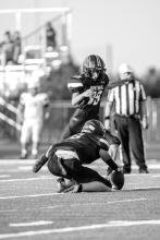 Eric Christensen kicked 4 out of 6 PATs for the Panthers adding points to the score. Photo by Peterman Sports Photography • photoman@iw.net