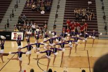The Panthers scored 272.5 in their Pom routine in Harrisburg Sept. 24. Submitted photo