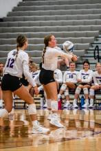 Reagan VanRooyan recorded 7 digs against Canton. Photo by Peterman Sports Photography • photoman@iw.net