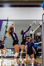 Cameryn Sommervold had 5 kills against Madison Oct. 6. Photo by Peterman Sports Photography stevepeterman5@gmail.com