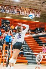 Claire Munch had 10 kills and 10 digs against Lennox Oct. 11. Photo by Peterman Sports Photography stevepeterman5@gmail.com