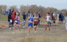 Despite an injury to his foot, Joe Cross ran in the State A Cross Country Tournament and took 9th place to medal. Photo by Kelly Riibe times2reporter@gmail.com