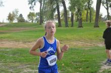 Ashley Stark had a strong run at the Lennox Invite Sept. 29. Photo by Kelly Riibe • times2reporter@gmail.com