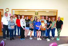 Friends Feast is back after a two-year hiatus. The Elk Point-Jefferson School Staff and volunteers helped to make the October Friends Feast possible. Those helping were Roger Magstadt, Elaine Magstadt, Bill Shorma, Barb Niebelsick, Marla Jo Meadows, Jaimie Donnelly, Rita Ahmann, Marcee Irlbeck, Kaia Irlbeck, Karla Nussbaum, Christine Hemmingstad, Karlene Stabe, Sarah Wolforth, Caroline Thompson and Melissa Curry, as well as Immanuel Lutheran parishioners.  Photo by Beth Sherard-Hutcheson • times1reporter@gm