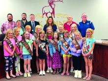 Girl Scout Troop 161 led the Elk Point City Council in the Pledge of Allegiance Oct. 3. Submitted photo