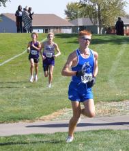 Joe Cross led for most of the Region meeting Oct. 13, but ended up finishing in 3rd place. He qualifiied for the state meet in Huron Oct. 22. Photo by Kelly Riibe • times2reporter@gmail.com
