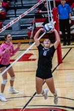 Logan Miller reached a milestone of 2,000 assists in her high school career. Photo by Peterman Sports Photography stevepeterman5@gmail.com