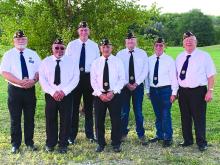 Seven members of Two Rivers Post 319 participated in the Annual 9-11 Remembrance service and Dignified Disposition ritual for American Flags. It was a beautiful evening, and a nice turn out of citizens from the area. Legionnaires from several Posts in Nebraska, Iowa and South Dakota participated. Pictured left to right are: Commander Michael Kumm, Dennis Bernard, Roger Janke, Greg Johns, James Nolen, Vice Commander Dave Young, and Doug Jansen. Submitted photo