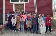 The Dakota Valley third grade class held a field trip at Adams Homestead and Nature Preserve. They learned about being a pioneer and were encouraged to dress up as a pioneer. Submitted photo