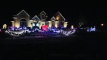 There is a very festive house on West Pinehurst Trail in Dakota Dunes. Photo by Kelly Riibe • times2reporter@gmail.com