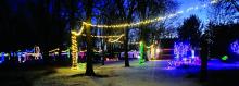 The walking trail toward Sonny’s Acres was well lit and decorated for Homestead Holidays. Photo by Kelly Riibe • times2reporter@gmail.com