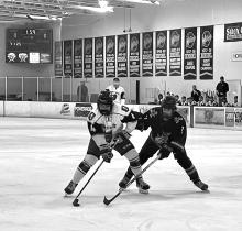 Dakota Valley’s Noah Graham works thru defensive pressure to get a shot on goal. Submitted photo