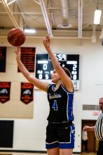  Ashley Brewer lets a 3 fly against Viborg-Hurley Dec. 20. Photo by Peterman Sports Photography stevepeterman5@gmail.com