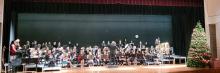 The 7-12th grade band played several numbers during the Winter Concert Dec. 2. 