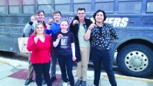 DV One Act Regional Outstanding Actor Award Winners were front from left, Lexi Squier, Mia Riibe and Tavone Keomanyvong; and back, Josh Machan, Alex Olsen and Peyt0n Machan. Photo by Kelly Riibe • times2reporter@gmail.com