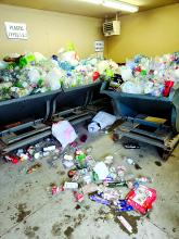 Due to some residents in Elk Point abusing the recycling center and using it to dispose of trash and non-recyclable materials, the Elk Point City Council decided to temporarily close the facilities. When the facilities reopen March 1, cardboard will be the only material accepted. Photo courtesy of Elk Point City Administrator Derek Tuttle