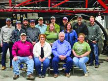 Team members of Valley Ag Supply are, front from left, Arlo Lykken, Tara Olson, Scott Bottorff and Laura Nystrup; middle, Trevor Peterson, Terry Kjose, Kaci Larsen and Cathy Nelson; and back, Alan Richelieu, Tyler Doty, Kane Soenen, Cody Olson, Mason Steuber, Jimmy Sieperda and Alan Moehring. (See more photos on page 10) Submitted photo