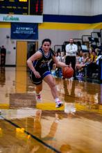Courtney Brewer attacks the basket against Tea Area Feb. 21. Photos by Peterman Sports Photography stevepeterman5@gmail.com