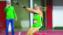 Kenna Curry continues her athletic success at the University of North Dakota. Photos courtesy of UND Athletics