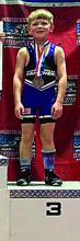 Leif Dewald took 3rd place at the State AAU Wrestling tournament. Submitted photo