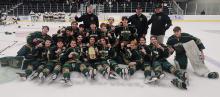 The Sioux City Metros were named the Midwest High School Hockey League Champions March 12. This is their first state title since 2018. Submitted photo