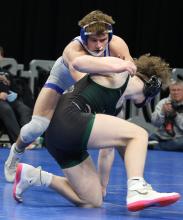 Ben Swatek wrestled in the 160 weight bracket at the State B Wrestling Tournament in Rapid City Feb. 23-25. He brought home a 3rd place finish. Photo courtesy of South Dakota Public Broadcasting