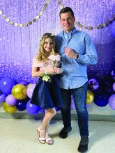 Dakota Valley Student Sam Nelson with her dad, Dan, at the Daddy/Daughter Dance. Submitted photo
