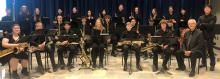 The Dakota Valley Jazz Band consists of, front row from left, Jordyn Newman, Nathan Rathgeber, David Thieman, Logan Miller, Owen Norby, Titus Chartier and Director Daryl Jessen; second row, James Wakeland, Max Boelter, Jayden Axtell, Asher Johnson, Nathan Romero-Coda, Owen Oberg and Pat Phisitkul; and back, Eli Honner, Kaleb Haiar, Ashley Phillips, Jaylen Bacan, Stella Carlson, Allyson Williams, Emily Kurtz, Nick Hanson, Lewis Pick, Lauren Messersmith, Michael Daniels and Landon Green. Submitted photo