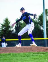 Grant VanDenHul, pictured above, and Garrett Anderson pitched for the Panthers against Cansistota/Freeman. Beau Pollema pitched for the Panthers the following game against Vermillion. Photo by Peterman Sports Photography stevepeterman5@gmail.com