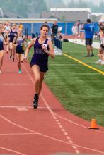 Sophie Redler secured 1st place at the Region Track Meet May 18 in the 1600m and 3200m races.   Photo by Peterman Sports Photography   stevepeterman5@gmail.com
