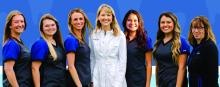 Elite Dentistry was named the Best Dentist in Siouxland for the second year in a row. The team at Elite Dentistry includes, from left, Gillian Newell, Amanda Bumsted, Leslie Christians, Jenny Smith, Liana Brown-Vixaythong, Autumn Gomez and Heather Baier. Not pictured are Kara Terry and Sara Deforrest. Submitted photo