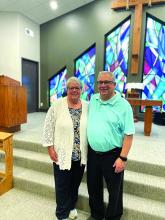 Pastor David Bambas, right, and his wife Carla have been a part of the Elk Point community for 19 years. Pastor Bambas is retiring June 25 and an Open House will be held for him from 10:30 a.m. to 12:30 p.m. at the Elk Point Global Methodist Church located at 2102 E. Main Street in Elk Point. Submitted photo