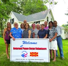 Peace Corps Volunteers pictured, from left, are Kerry Plath, Portland, ME; Candice Wiggum, Ringoes, NJy; Kathy Vander-Wege, Colorado Springs, CO; David VanderWege, Colorado Springs, CO; Lillian Mizrahi, Los Angeles, CA; Linda Reynolds, Byron, GA; Marlys Shelby, Forest Lake, MN; Nicola Danks, Birch Run, MI; Dave Johnson, Elk Point, SD/Colorado Springs, CO; Harpreet Datt, Lake Forest, IL and Prim Datt (spouse, non Peace Corps Volunteer), Lake Forest, IL. Submitted photo