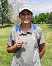 Madison Buenger qualified for the Girls Golf State Tournament with her 20th place finish at the Region Meet May 25. Submitted photo
