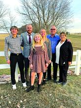 The Ramos family with grandparents. Pictured are, from left, Grady Ramos, James Ramos, Brynn Ramos, Amy Ramos, Ron Ingebrigtson, Jean Ingebrigtson Photo submitted