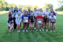 The Dakota Valley Softball team gathered one last time to celebrate their successful season. Pictured are, from front left, Mia Riibe, Addison Dickson,Kiara Severson,Emma Wiese,Logan Miller,Ella Schmiedt and Emma Barnett; and back,Avry Trotter,Haley Severson, Chaley Preston,Rachel Voegeli,Maggie Steele,Madelyn Munch,Madison Bell,Paige Moffatt and Kendyl McIntosh. Submitted photo