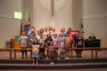 Immanuel Lutheran and St. Paul Lutheran churches teamed up for Stellar, a solar-system themed Vacation Bible School (VBS) program that ran from July 11–14. Kids ages 4-11 learned about God through group games, science projects and hands-on activities, videos and storytelling, including a daily skit featuring an astronaut named “Mickey Wey” (Craig Nearman). They also enjoyed snacks and lots of great music. VBS was led by Pastor Erik Olson, with help from adult volunteers Aubrey Helling, Melisa Bisenius, Dani
