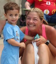 Jefferson held its annual Days of '59 celebration July 12-16. The five day event held various activities for all ages to participate in. Nicki Christiansen with her grandson, Devin, enjoy the parade on Saturday, July 15.