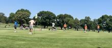 Friendly competition on the green for the PGA Jr. league championship day at Two Rivers Golf Course on June 28th. Submitted photos