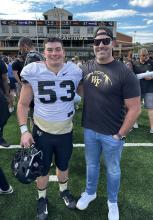 Carter Broers, a Dakota Dunes native, started his football career at Dakota Valley, then went on to play for IMG Academy and now Wake Forest University Athletics. Submitted photos