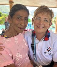 Mary Lee Lazarowicz travelled to Honduras to meet the elderly woman she sponsors. Lazarowicz is pictured above on the right with Maria. She has been sponsoring Maria for 13 years. Submitted photo
