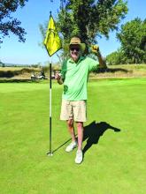Kal Klestchke got his first ever hole in one at Dakota Dunes Country Club on hole #14 on Sunday, Sept. 3, 2023. The witnesses were his brother,Kim Kletschke,Scott Sachnoff and Josh Sachnoff. He used a pitching wedge and hit it 110 yards for the hole in one. Submitted photo