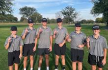 The JV Panther Boys Golf team were named Conference Champs. Pictured are, from left, Atti Slater, Jack Neeser,Wyatt Eckhardt,Will Freebern, Logan Brandon and Cam Colt. Submitted photo
