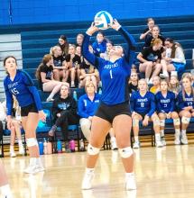 Courtney Brewer recorded 145 assists during last week’s games Oct. 10-14. Photo by Peterman Sports Photography stevepeterman5@gmail.com